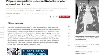 Could airborne delivery of mRNA vaccines be coming shortly? It worked on Mice