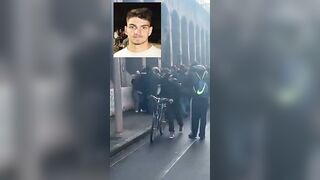 Over 40 Antifa terrorist beat a conservative man to (death) in France