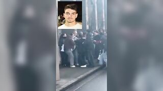 Over 40 Antifa terrorist beat a conservative man to (death) in France