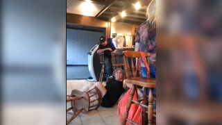Two Day-Drinking Mom's Fight at the Bar
