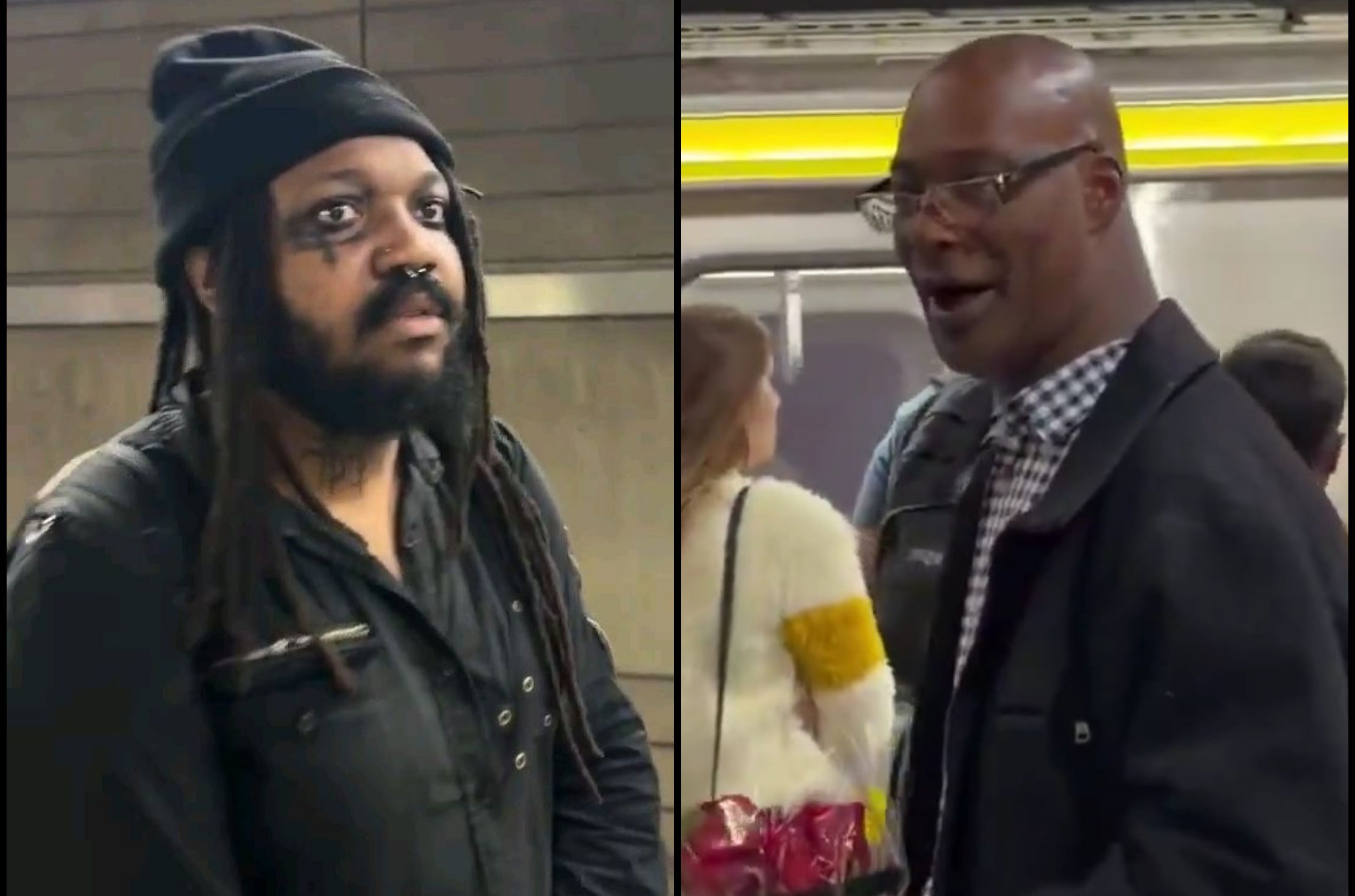 A fatigued black man in LA is going viral after calling out a fellow black man......
