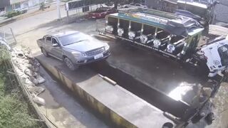 He died after being hit by a car while working at a washing machine.