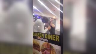 Angry men try to destroy UK restaurant for having beef on menu, claims viral video