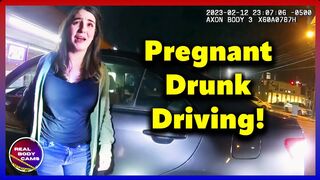 NEW: Thick White Girl Pregnant Mom's Late-Night DUI Arrest On Wrong Side!