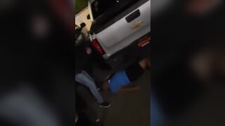 White Husband and Wife gets Knocked Out by Black Man