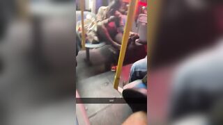 OH NO: Homeless Black Woman making her Own Sex Tape on the Subway