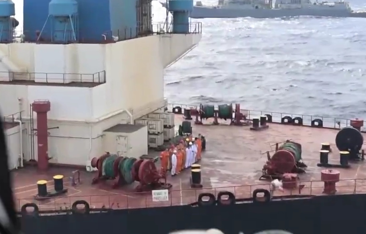 U.S. Forces seize another sanctioned Venezuelan oil tanker in the Indian Ocean.
