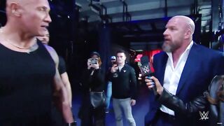 This was REAL! The Rock calls out Boss Triple-H for allowing Disrespect
