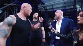 This was REAL! The Rock calls out Boss Triple-H for allowing Disrespect