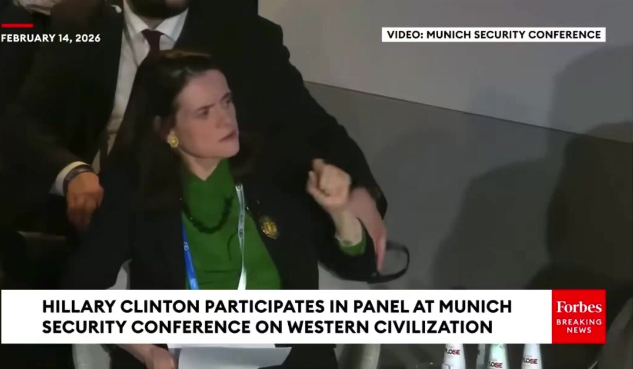 Hillary unhinged on the world stage!