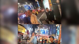 POV of Double Knockout Racists Twitch Streamer who went Viral for Terrorizing Japanese People gets KNOCKED OUT (Both Videos)
