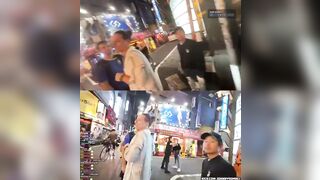 POV of Double Knockout Racists Twitch Streamer who went Viral for Terrorizing Japanese People gets KNOCKED OUT (Both Videos)