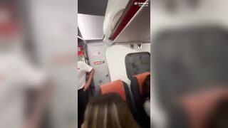 Couple Caught having Sex in Bathroom of Airplane...by the Whole Class