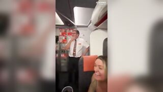 Couple Caught having Sex in Bathroom of Airplane...by the Whole Class