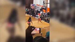 Busty Female Basketballer Breaks Her Leg During a Game