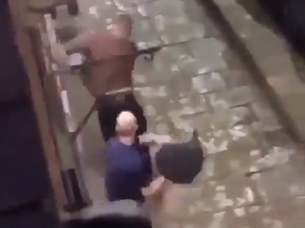 Man tries Smashing Bar where they're watching Football, Big mistake