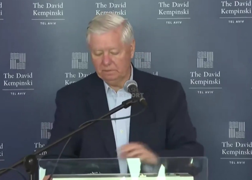 War Monger Lindsay Graham ‘WARS of the future are being planned here in Israel’