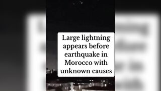 DEW? Strange Lights Caught on Film Moments before Deadly Earthquake in Morocco