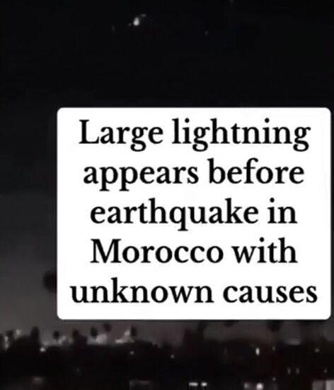 Dew Strange Lights Caught On Film Moments Before Deadly Earthquake In Morocco