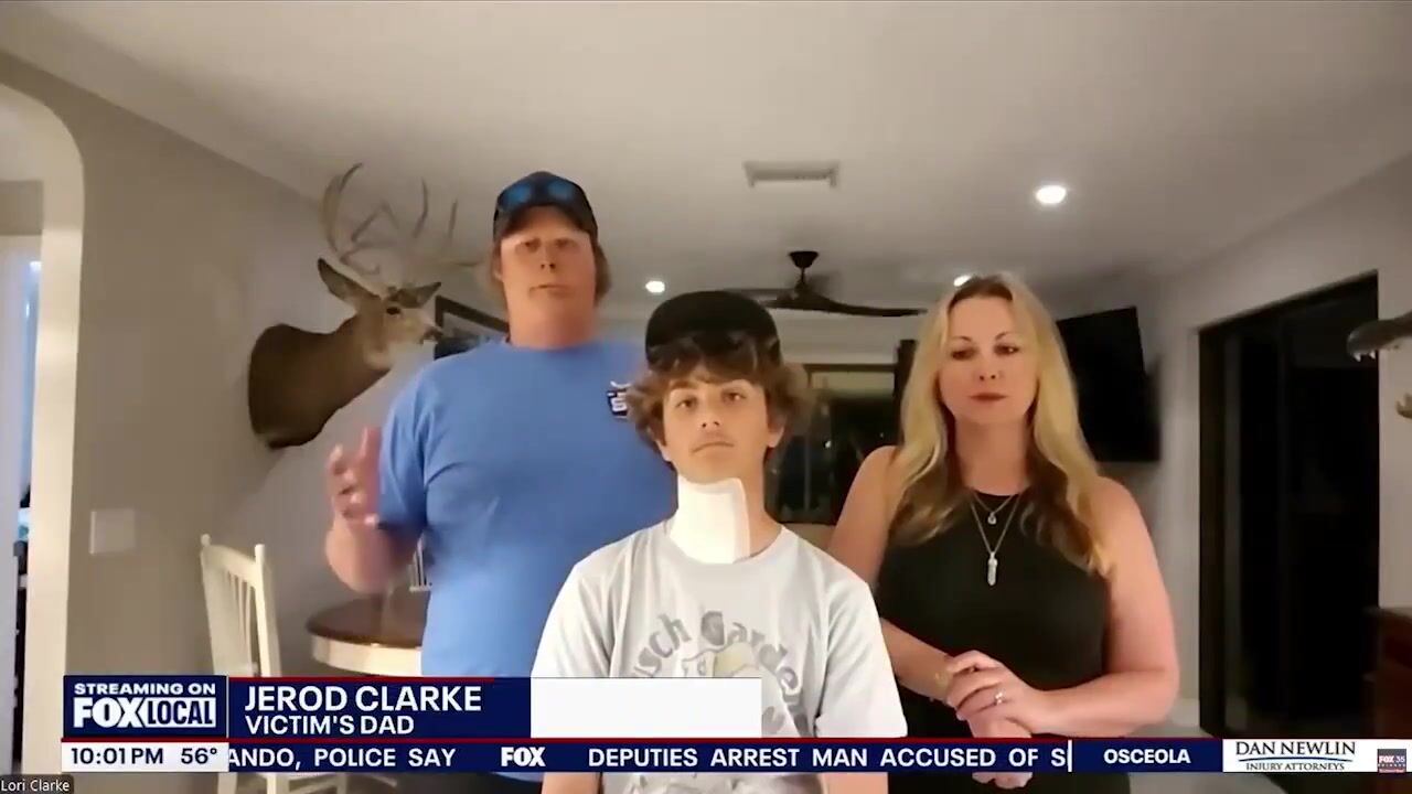 Black Parasite slices the neck of a 13 year old white boy open