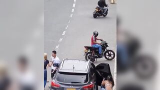 Beautiful Blonde Catches Man Fuc*ing some Other Girl, Girl tries Sneaking Out