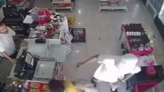 Supermarket stabbing: Woman checking out has WORST Experience Ever