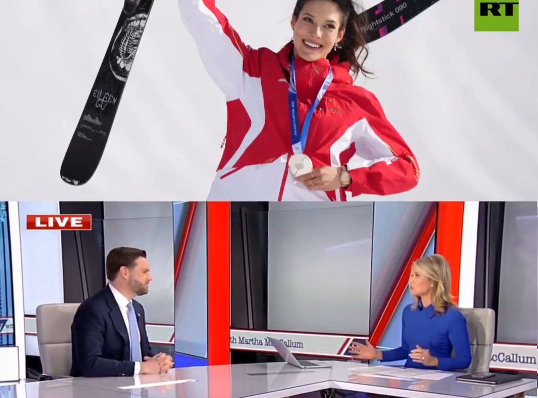 Vance: 'I'm rooting for athletes who identify as AMERICAN' American-born freestyle skier Eileen Gu chose to compete for China