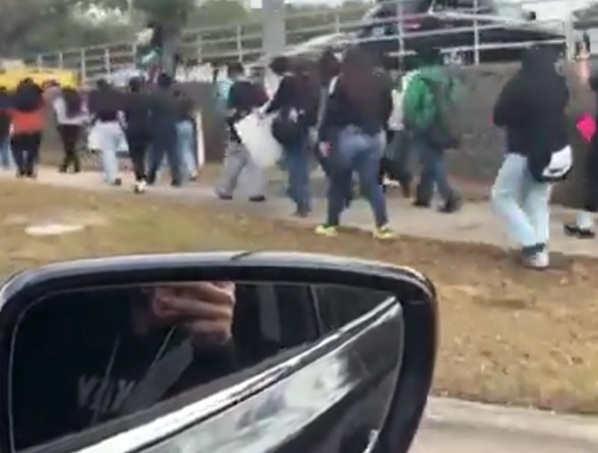 I'm sorry but the whole country is collapsing. Father Checks Kids Out of Florida School Amid ICE Protest Walkouts