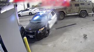 Cop gets gun, car, and entire PD garage swiped from his control