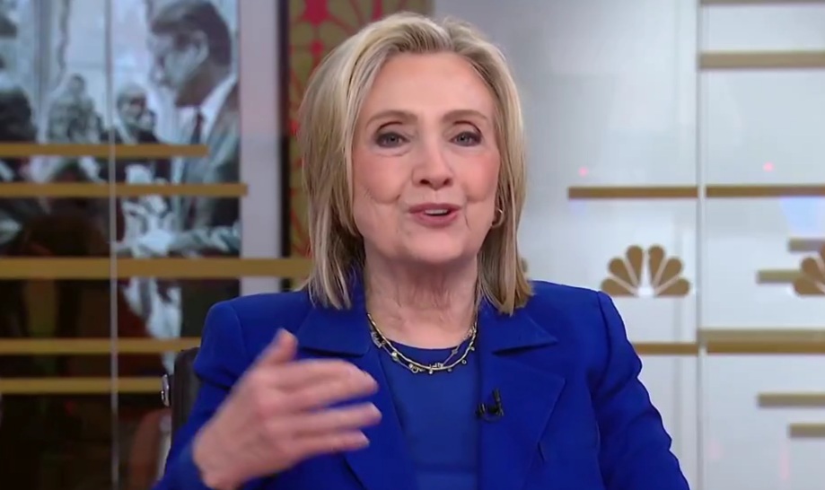 Hillary Clinton coming right out and saying it.