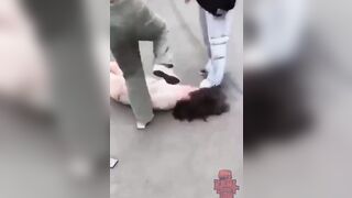 Girl gets Stomped Silly for "Ra*ing another Girl's Man