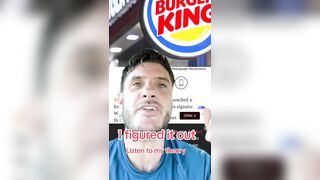 Guy Claims to have Figured Out Part of the Free Burger Agenda.