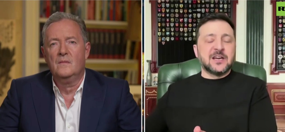 Illegitimate Zelensky lectures Piers Morgan on 'morality'