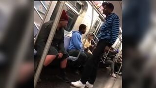 Black Man on the Subway Delivers Beating to Innocent Passenger