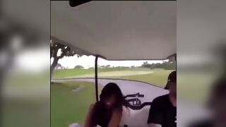 I've Never Seen a Girl get out of a Golf Cart Like This