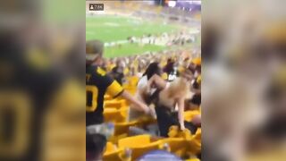 Drunk Karen Gets her Man KO'd at Steelers Game (Who Thinks She Should have Been KO'd Too?)