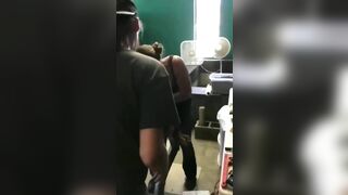 Lady gets her Giant Python Latched onto her Arm .Warning: Blood at End