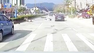 Two Men stop in the middle of the Road. Safety warning for all TWW users