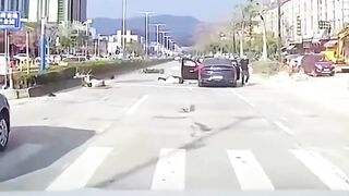 Two Men stop in the middle of the Road. Safety warning for all TWW users