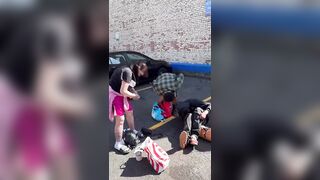 Hopeless: Group of Addicts Smoking Crack totally Out of It