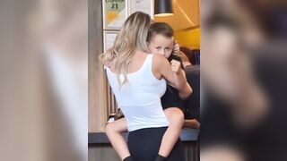 This Little Kid knows Already that Creeps think his Mom is Hot...Just Watch