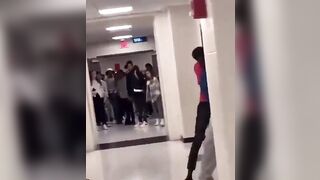 African Brings a Knife to School and Tries to Use It