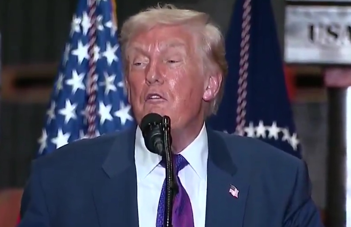 President Trump issues a pardon to a young girl who's getting DETENTION for attending his speech instead of school