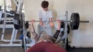 Show me a Liberal who does this: Secretary of Defense Pete Hegseth just BENCH PRESSED 315 POUNDS like it was nothing!