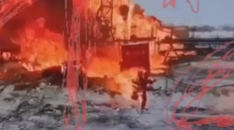 Four people hurt in oil well fire in Russia