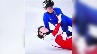 Another look at the horrible Kamila Sellier speed skating accident.