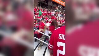 Got the Wig Snatched off Her Head During Wild Brawl at 49rs Game.