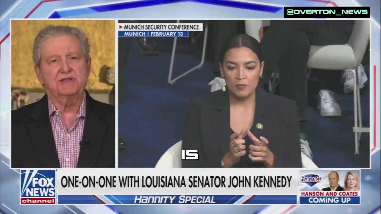 Senator John Kennedy just delivered a FULL MINUTE of straight-up stand-up comedy about Congresswoman AOC.