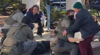 Attorney gets thrown to the ground and pepper-sprayed after attacking ICE arresting an illegal