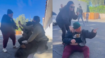 {New Angle}Attorney gets thrown to the ground and pepper-sprayed after attacking ICE arresting an illegal